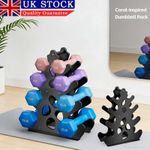 8 Grid Dumbbell Holder 4 Tier Dumbbell Storage Rack Home Gym