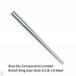 Ring Mandrel Steel Triblet 2in1 with Gauge Round for Jewellers UK Sizers A-Z 1-6