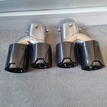 BMW G20 G21 G28 G22 G23 G26 G42 BLACK CARBON FIBRE QUAD EXHAUST TIPS M340i M440i