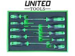 United Tools 10PC Magnetic Screwdriver Set Heavy Duty Phillips & Slotted Go