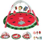 LADIDA 3-in-1 Baby Play Mat & Gym,  Watermelon Tummy Time PlayMat, for Newborn