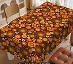 Retro 1960s 1970's Tablecloth 140 X 90cm - 