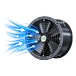 Commercial Cased Axial Extractor Canopy Kitchen Restaurant Industrial Duct Fan