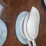 Minton Torquise Cameo Gravy Boat and Stand