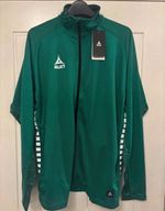 Select Men's Green Full Zip Track Jacket M Stand-Up Collar 610092