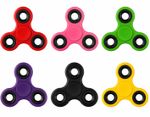 Fidget Spinner Finger Tri Spinner Hand Focus Stress Adhd Autism Toy Pack of 6
