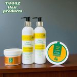 T444Z Hair Care Set – Shampoo, Conditioner, Moisturizer & Hair Food