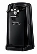 Bella Tall Can Opener With Knife Sharpener UK Plug - Black