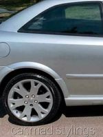 Black Plastic Rear Wheel Arch Spats to fit Vauxhall Astra G MK4/GSI