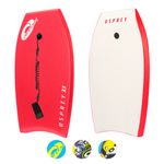 Osprey 37” Bodyboard with Adjustable Wrist Leash, XPE Deck for Kids and Adults