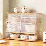 Kitchen Acrylic Seasoning Rack Countertop Tiered Storage Organizer for Condiment