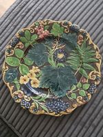 Samuel Alcock Vintage Majolica Plate Grape Vine  Pattern, 9" C1880
