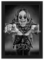 OZZY OSBOURNE SIGNED PRINTED PHOTO PRINT FRAMED OPTION AUTOGRAPH BLACK SABBATH