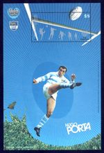 ARGENTINA Argentina Block 102 ** Sport Idols RUGBY Hugo Porta Game Scene Shot