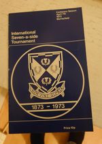 international 7 aside tournament murrayfield 07041973 rugby programme see photos