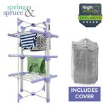 Speedi Dry - Compact 3-Tier Heated Airer with Bonus Insulated Cover