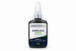PROPERGO Super Glue Cyanoacrylate Adhesive 50 G Black Metal Plastic Wood Rubber