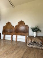 Pair of vintage single headboards