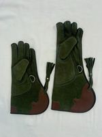 Leather Falconry Glove Bird Handling Glove Embossed Falconry Glove