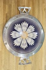WMF Jugendstil Tray with Ceramic Insert – Viennese Secession Style, c.1910-25