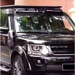 BLACK QUAD LED ROOF LIGHT POD FOR LAND ROVER DISCOVERY 3 4 L319 LR3 LR4 04-2016