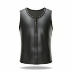 Wetsuit Vest with Zipper Sleeveless Zippered Wetsuit Vest Front Zip for Swimmers