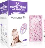 Easy@Home Pregnancy Test Strips 10/20/25pk – 10mIU + Premom App Tracker