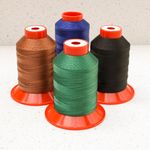 Strong heavy duty polyester thread for leather & upholstery, tkt.size 40/1200m.