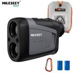 MILESEEY Golf Rangefinder,656 Yards,6X Magnification,Flag Pole Lock Vibration