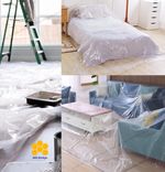 Polythene  Dust Sheet Large Heavy Duty Decorating Paint Protection Plastic Cover