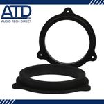 MDF Front Door 165mm 6.5" Speaker Adaptors Rings for Renault Master Traffic Mk3