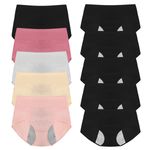 5 Pack Womens Ladies Period Knickers Leakproof Menstrual Underwear Briefs Panty