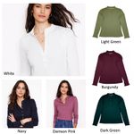 Womens Boden Supersoft Frill Henley Top Cotton Modal Relaxed Fit Casual