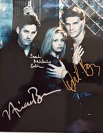 Sarah Michelle Gellar David Boreanez Nicholas Brendon Hand Signed A4 Photo