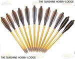 6.5" Pistol Crossbow Bolts Alloy Shafts Steel Tips For 50-80 Lb Pistol Xbows UK
