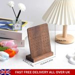 72 Holes Wooden Earring Holder Stand Stud Organizer Rack Display Board Base
