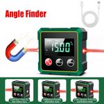 Digital Angle Gauge &Laser Level Magnetic Base Inclinometer ±0.1° High Precision