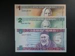 3No. 1993/94 LITHUANIA 1 LITAS, 2 LITAI & 5 LITAI BANKNOTES FRESH ORIGINAL UNC