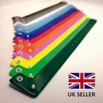 VINYL WRISTBANDS 16mm Plain L Shaped Plastic security event ID stud rivet clips