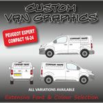 Van Graphics Sign Writing Vehicle lettering signs Peugeot Expert Compact 18-24
