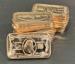 LOT OF 100 X 1 OZ .999 FINE COPPER BARS BULLION 5 tube of 20 RANDOM PICKS