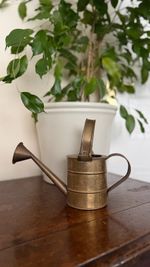 Small vintage brass watering can