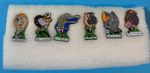 6 Sunderland Football Club SAFC Animal Pin Badges super rare vintage full set 