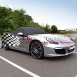 Porsche Boxster 981 Soft Top Roof Hood Half Cover 2012-2016 Black - 288