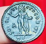Constantine I AE Follis Rome AD 317, SOLI INVICTO, MASTERPIECE, ROMA SECVNDA, NM