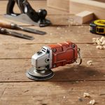 Mini Grinder Keychain Little Sander Keyring Grinding Tool Pendant Outdoor Travel