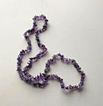 String of Natural Amethyst Chip Beads for Jewellery Making