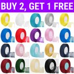 ORGANZA RIBBON Woven Edge - 46 Metre ROLLS - 10mm, 15mm, 25mm - Sheer, Chiffon