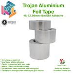 ALUMINIUM FOIL TAPE SELF ADHESIVE HEAT INSULATION 50MM 74MM 98MM
