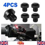 4x M10x1.25 Motorcycle Mirror Hole Blanking Plugs Screws Cap Universal